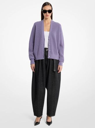 Michael Kors Ribbed Cashmere Cardigan