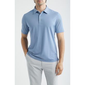Scott Barber Micro Stripe Polo in Regal at Nordstrom, Size Xx-Large