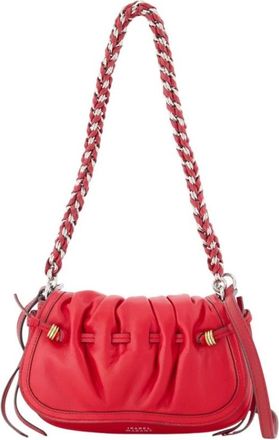 Isabel Marant Bolton XS Schoudertas - Dames - Schoudertassen - Rood - ONE Size - Leer - Tassen