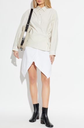 Christophe Lemaire Wrap Tie Shirt, Womens, Grey