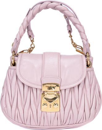 Miu Miu Pre-owned Womens Coffer Handbag - Pink - One Size