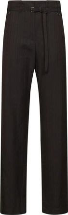Dries Van Noten Rtw... - Dames - Straight fit broeken - Bruin - S - Broeken