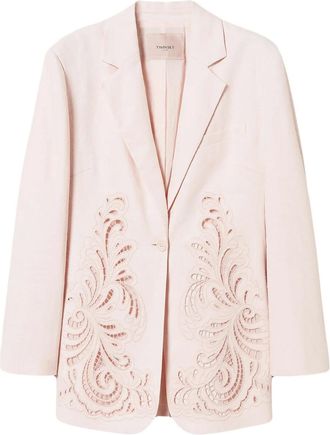 Twin-Set Blazer con ricamo - Rosa