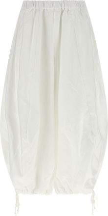 Comme Des Gar&ccedil;ons White Polyester Casual Womens Pants