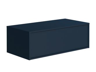Vente-Unique Mueble flotante para lavabo - Color azul - 94 cm - TEANA II