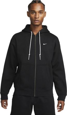 Nike Solo Swoosh Mens Full-Zip Hoodie Black DR0403-010