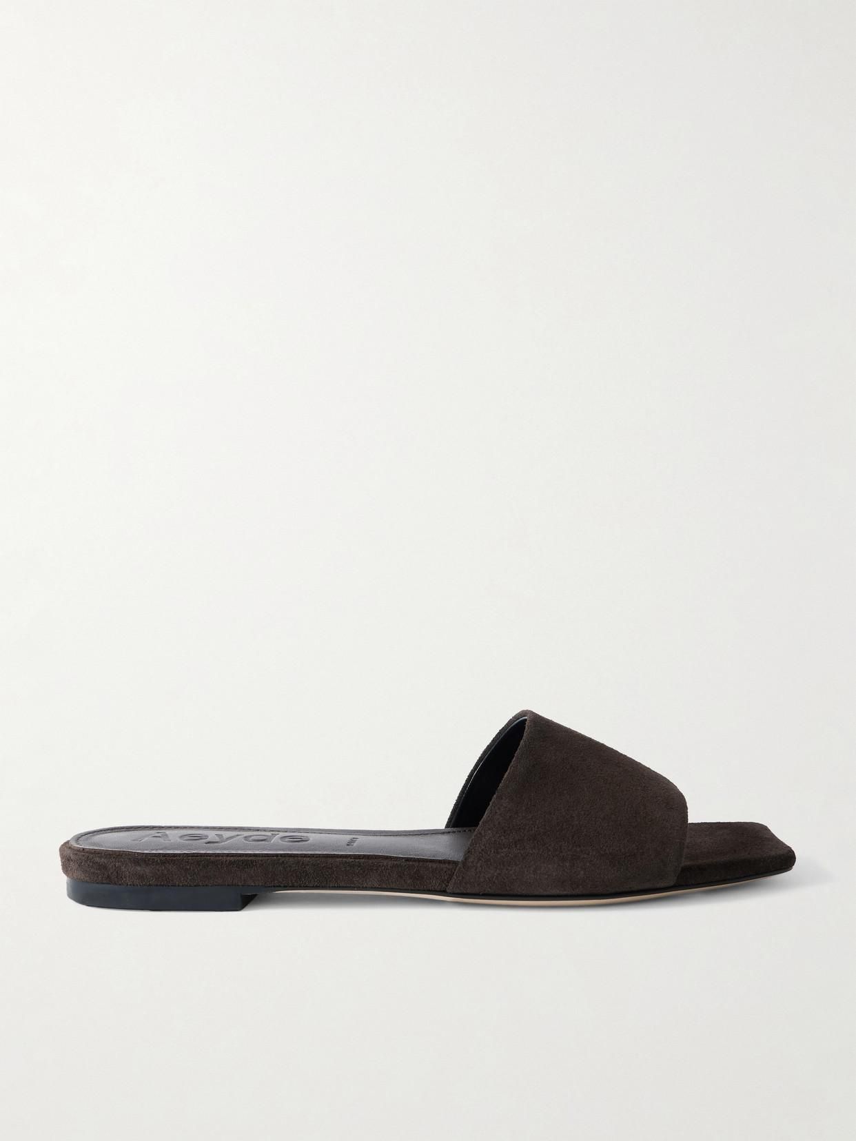 サンダル Men BLACK AEYDE A11FSBRNS08FL180SS25800001 Brown Sandals