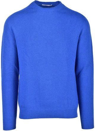 Hammond Royal Blue Crewneck Cotton Sweater