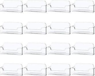 OEM Paquete De 16 Tarjeteros De Pl&aacute;stico Transparente Para Colocar Sobre El Escritorio