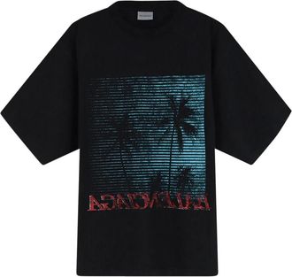 Balenciaga T-shirt The Door - Heren - T-shirts - Zwart - XL - Katoen - Tops