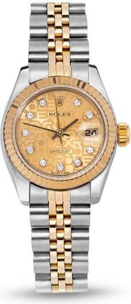 Rolex Pre-owned Rolex Datejust Automatic Chronometer Diamond Champagne Dial Ladies Watch 179173 CDJ