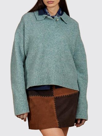 La Martina Relaxed Fit Long-Sleeved Knit Polo in Wool Blend