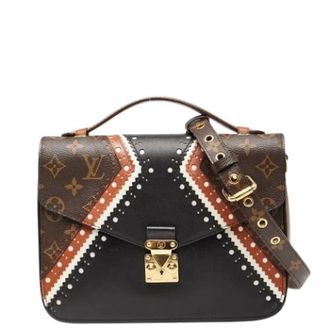 Louis Vuitton Pre-owned Cross Body Bags, female, Black, Size: ONE SIZE Pre-owned Canvas Cross Body Bag