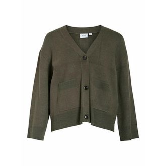 Vila Vest met V-hals en opgestikte zakken