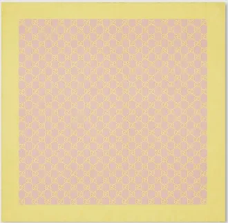 Gucci GG Silk Twill Bandana, Yellow, Silk