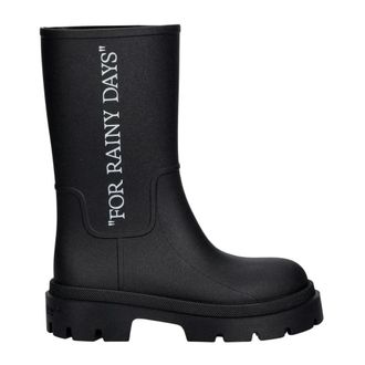 Off-white Schoenen, Dames, Zwart, 40 EU, Rain Boots