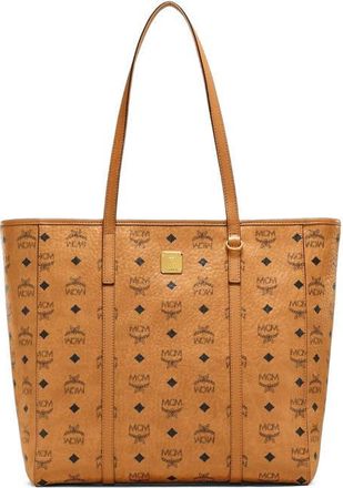 MCM Medium Toni Top-Zip Shopper in Visetos in Brown at Nordstrom