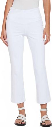 Lyss&eacute; Baby Bootcut Ankle Denim Jeans In White