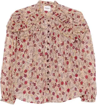 Isabel Marant Pink Long Sleeve Fresh Cotton Shirt With