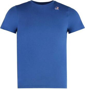 K-Way Edouard T-shirt - Heren - T-shirts - Blauw - 2XL - Katoen - Tops