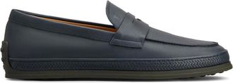 Tod's leather loafers - Blue