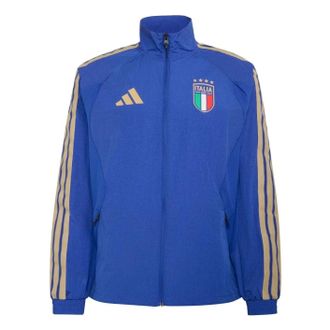 adidas Italy 2026 Anthem Jacket Asia Sizing Bold Blue JY9602