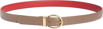 Ted Baker Reversible Leather Belt in Camel/Red at Nordstrom Rack, Size X-Large