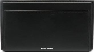 Ralph Lauren Unisex Leather Pouch Brennan Black Accessory