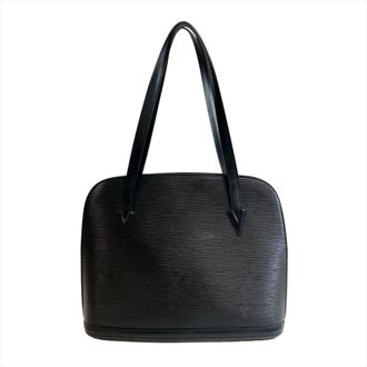 Louis Vuitton Black Noir Epi Leather Shoulder Bag Tote Bag (Pre-Owned)