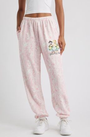 Boys Lie Let Love Guide My Way Kimmy Waffle Knit Sweatpants in Pink at Nordstrom, Size X-Large