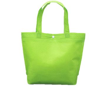 Generic Tote Pouch with Handle, Multi-color Handbag, Reusable Non Woven Fabric Shopping Bag, Large Capacity Grocery Storage Bag(36cm,light green)