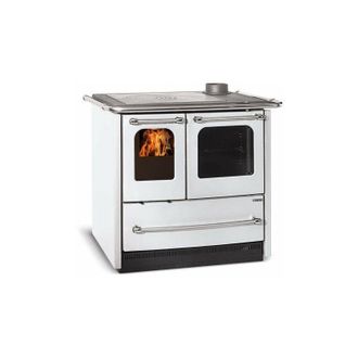 Nordica Nordica - Stufa Cucina a legna in acciaio porcellanato con forno Easy Evo 2.0 - White