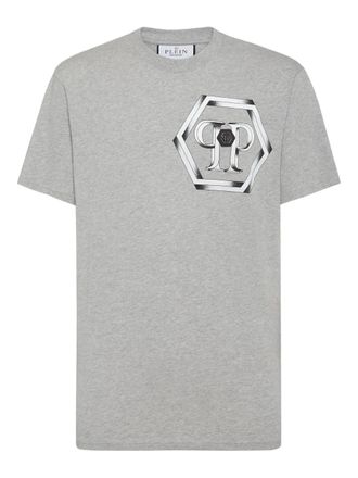 Philipp Plein Hexagon T-shirt - men - Cotton - XXXXL - Grey