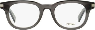 Ermenegildo Zegna EZ5279 Thick Oval Acetate Eyeglasses - Gray