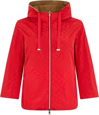 Herno Lichtgewicht Jack - Dames - Zomerjassen - Rood - M - Polyester - Jassen