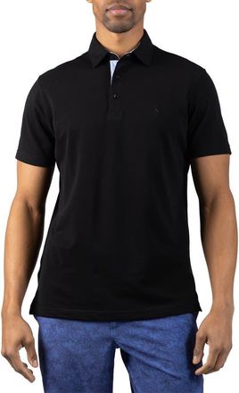 Tailorbyrd Slub Piqu&eacute; Polo in Black at Nordstrom Rack, Size Xx-Large