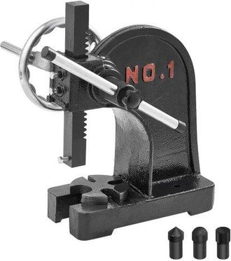 OEM Dornpresse, 1 T Handhebelpresse, Manuelle Dornpresse Pr&auml;zisions Handpresse, 135 Mm Maximale H&ouml;he, Manuelle Desktop-stanzpresse Aus Gusseisen, Zum Stan