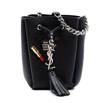 Saint Laurent Pre-owned Saint Laurent Mini Leather Monogram Embellished Bourse Bucket Bag Ladies 9FGXQJJ4YGPD3O95