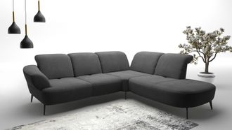 Sit&more Ecksofa &raquo;Dance, L-Form, inkl. Sitztiefenverstellung&laquo; inkl. Click&Seat, optional mit Kopfteilverstellung