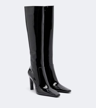 Saint Laurent Stivali Francoise in vernice