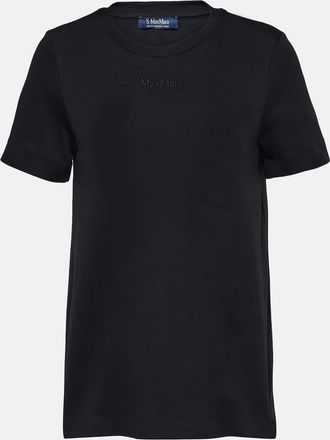 Max Mara Logo cotton-blend jersey T-shirt