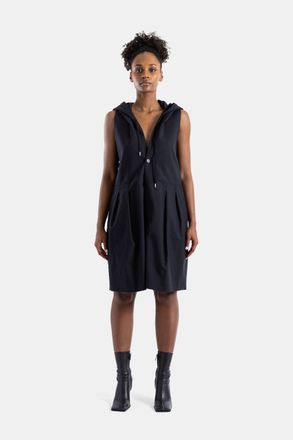 Comme Des Gar&ccedil;ons Womens Black Hooded Playsuit Jumpsuits Dress