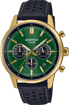 Casio Edifice Mens Black Watch EFR-575CL-3AEF Leather - One Size