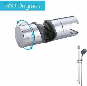 OEM Supporto Per Doccetta A Mano Da 18-25 Mm, Supporto Regolabile Per Soffione Doccia, Supporto Per Doccetta A Mano, Bagno, Girevole A 360&deg;, Plastica Abs 