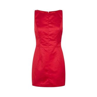 Elisabetta Franchi Vestido Mini de Tafet&aacute;n - Dresses - Mujer - Rojo - XL