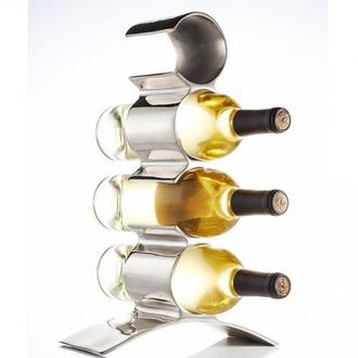 Lunares Munich Wine Bottle Holder in Silver at Nordstrom