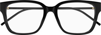 Saint Laurent Eyewear Saint Laurent Sl M48o_a/fn Linea Monogram 001 Black Glasses
