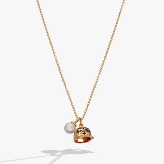 Alex and Ani Living That Sports Mom Life Baseball Charm Necklace in Gold at Nordstrom