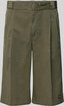 Dickies Loose Fit Shorts mit Bundfalten Modell UNIONVILLE in Oliv, Gr&ouml;&szlig;e 29