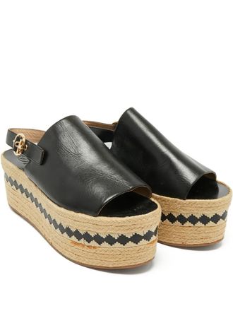 Tory Burch Espadrillas in pelle - Nero
